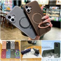 Vỏ bọc vòng làm mát tản nhiệt tổ ong cho IPhone 16 15 14 13 12 11 Pro Max Plus Giá đỡ bảo vệ toàn diện