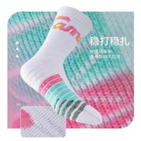 Vớ bóng rổ gia đình, vớ thể thao đáy dày, vớ nam cao cấp, dài đến giữa bắp chân, vớ thể thao kiểu Mỹ chống trượt