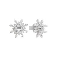 Vỏ bông tai Kim cương Vàng trắng 18K PNJ 00DDW000791