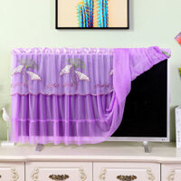 Vỏ bụi TV LCD siêu mỏng Vỏ chống bụi TV Bật không nhặt TV Cover Máy tính để bàn Treo TV Vỏ TV Vỏ TV đơn giản Vỏ che bụi