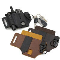 Vỏ bút đèn pin bằng da đa năng, Túi đựng bút EDC Beg, Túi đựng dây đai da, Túi đựng dây đai sinh tồn hoang dã