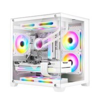 Vỏ Case Bể Cá Gaming Màu Trắng, X34WHITE, Vo Case Gaming Mau Trang, Vo Case Be Ca