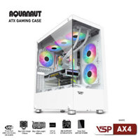 VỎ CASE GAMING AQUANAUT AX4 WHITE (ATX/ KHÔNG FAN)