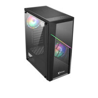 Vỏ Case JETEK SQUID A1 (Mid Tower/ Màu Đen) - 1 FAN