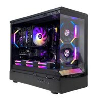 VỎ CASE JUNGLE LEOPARD MS-01 BLACK KÈM 3 FAN  LED RGB (Micro ATX/ Màu Đen)