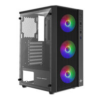 Vỏ case KENOO ESPORT AF13 – 3F – Màu Đen (ATX/ 3 fan RGB)