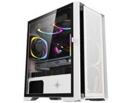 Vỏ case KENOO ESPORT M500-3F White ( 3 Fan sẵn + 1 Fan sau tặng kèm )