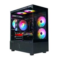 VỎ CASE KENOO ESPORT MK200 BLACK ( MATX, MÀU ĐEN/3, FAN) – CASE BỂ CÁ