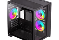 Vỏ case Kính 3 fan LED