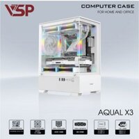 VỎ CASE MÁY TÍNH AQUAL X3 TRẮNG