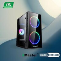 Vỏ case máy tính EMASTER ECD505GF (no fan - 2 mặt kiếng - M-ATX)