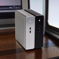 Vỏ Case máy tính G60S HTPC Khung xe hoàn toàn bằng nhôm DCATX Bộ nguồn MiniITX dành cho máy tính để bàn