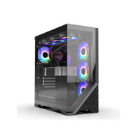 Vỏ Case Máy Tính KENOO ESPORT FK800 (Case Bể Cá, Màu Đen, ATX)