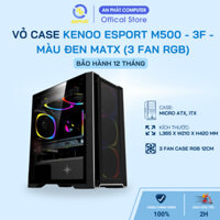 Vỏ case máy tính KENOO ESPORT M500 - 3F - Màu Đen MATX (3 Fan RGB)