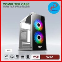 Vỏ Case Máy Tính V212 – Trắng / Xanh