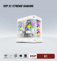 Vỏ Case Máy Tính VSP Aquanaut Pro Gaming ATX X1 (White)