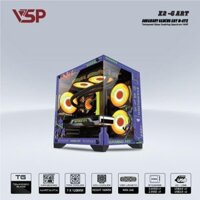 VỎ CASE MÁY TÍNH VSP X2 – G.ART Đen Tím ( NO FAN )