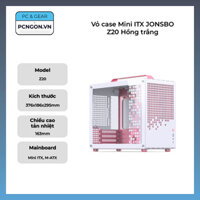 Vỏ case Mini ITX JONSBO Z20 Hồng trắng