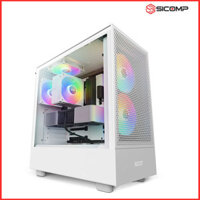 VỎ CASE NZXT H5 FLOW RGB ALL WHITE (MID TOWER | MÀU TRẮNG)