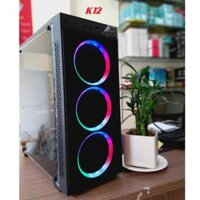 Vỏ case Orient K12 (Mặt kính cường lực) - Sẵn 3 Fan Led 5 màu siêu đẹp