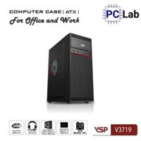 Vỏ case PC máy tính VSP V3719 (ATX, Mid Tower, Đen)
