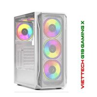 Vỏ Case Viettech G19 Gaming X, 3 Fan LED-Trắng