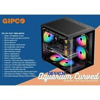 Vỏ case (vỏ máy tính) GIPCO MB038 kích thước nhỏ gọn M-ATX dạng bể cá vô cực bo góc cực đẹp