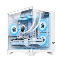 Vỏ Case VSP Aquanaut Pro Gaming X2 Galaxy (Mini Tower/Màu Trắng/Không kèm quạt)