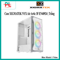 Vỏ Case XIGMATEK NYX Air Artic 3F EN40924 | Trắng, Kèm sẵn 3 Fan RGB - Hàng Chính Hãng