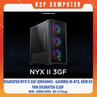 Vỏ Case XIGMATEK NYX II 3GF (EN43840) - GAMING M-ATX, KÈM 03 FAN XIGMATEK G20F - New - BH 12 Tháng