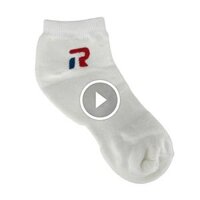 Vớ cầu lông Taro trơn ngắn thể thao màu trắng