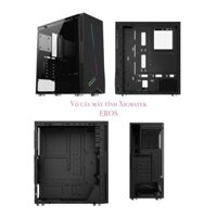 Vỏ cây máy tính để bàn Xigmatek EROS-ATX Dải led RGB mặt hông kính cường lực 95