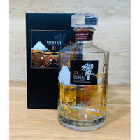 Vỏ Chai Hibiki Suntory Whisky Aged 21 Years Limited Mạ Vàng Núi Phú Sỹ Full Box