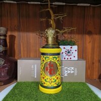 Vỏ chai rượu ngoại Mao Đài quả chuông vàng trưng bày decor tủ kệ (chai rỗng)