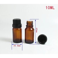 Vỏ chai tinh dầu thủy tinh nắp béo to đẹp, giọt nhỏ mạnh - 1 chai 10ml