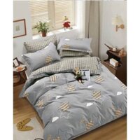 Vỏ chăn cotton hàn quốc 100% họa tiết hoa lá