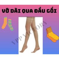 Vớ chân dài qua đầu gối nữ màu da, xỏ ngón , thun cotton ,thương hiệu T&amp;T - TRỊNH TRUNG , ảnh thật