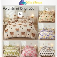 Vỏ Chăn Nỉ Nhung Có Khoá Kéo Lồng Được Ruột Kích Thước 2mx2m3 - Nice House