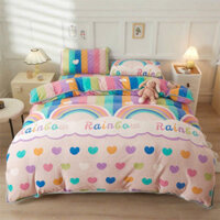 Vỏ chăn nỉ nhung có khóa kéo lồng ruột, chất liệu nỉ nhưng sữa mềm mịn không tích điện, kích thước to 2mx2m3