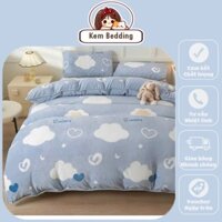 Vỏ chăn nỉ nhung hình thú dễ thương có khóa kéo lồng ruột kích thước 2mx2m3