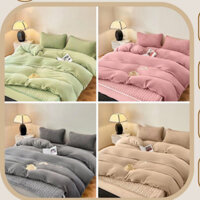 Vỏ Chăn Nỉ Nhung Mềm Mại Ấm Áp Kích Thước 2mx2m3, Vỏ Chăn Có Khoá Kéo Để Lồng Thêm Ruột Vào Bên Trong Màu Mia Beddi