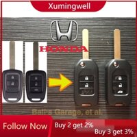 Vỏ Chìa Khóa 2/3 Nút Cho Honda FIT XRV VEZEL CITY JAZZ CIVIC HRV