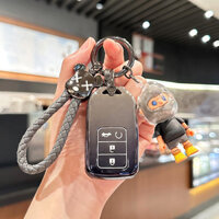 Vỏ chìa khóa dùng cho Honda crv, Vỏ bảo vệ toàn bộ dùng cho mẫu xe màu xanh dương Civic Accord Haoying xrv phong cách Fit TPU