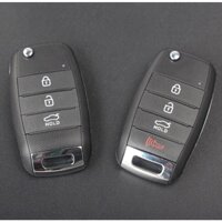 Vỏ Chìa Khóa Gập Thông Minh Dành Cho Xe KIA 3 nút , 4 Nút Bấm Kia K3, Rio , Rondo Morning