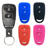 Vỏ Chìa Khóa Silicon Dành Cho Xe Hyundai Tucson 2005 Santa Fe 2008 I10 IX25 Grand Stareks Phụ Kiện Xe Hơi Thông Minh 2 Nút Nắp
