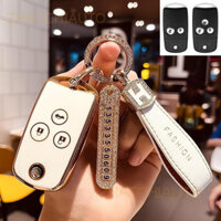 Vỏ chìa khóa TPU, giá đỡ chìa khóa, phụ kiện chìa khóa xe hơi, móc khóa cho Honda Civic Accord FB, chìa khóa gập