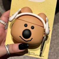 Vỏ Cho AirPods Pro 1 2 3 Apple Tai Nghe Bluetooth Không Dây Bảo Vệ AirPods Phụ Kiện ins Nhạc Dễ Thương Koala