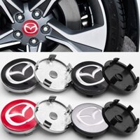 Vỏ cho bánh xe sang trọng 4 chiếc 60mm xe Mazda logo bánh xe trung tâm mũ vành Hub cho Mazda- 2 3 6 MX-5 MX-30 CX-3 CX-8 CX-9