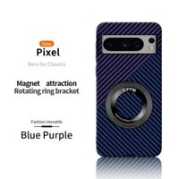 Vỏ Cho Google Pixel 9 8 7 Pro XL 7A Ốp Lưng Siêu Mỏng Mờ Cảm Giác Da Sợi Carbon Sạc Không Dây Vòng Nam Châm Chống Sốc Bìa Cứng