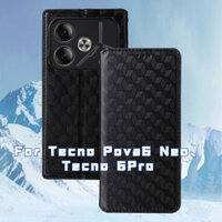 Vỏ Cho Tecno Pova 6 Neo Pro Pova6 Pova6Neo Pova6Pro 6Pro 5G Flip Flip Leather Phone Case Khe Cắm Thẻ Ví Giá Đỡ Vỏ Bảo Vệ Chống Sốc Ốp điện thoại